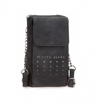 Pepe Jeans para mujer. 7755331 Bandolera portamóvil Holly negro (OSFA), Casual, Sintético
