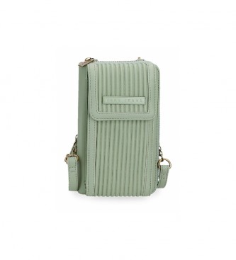 Pepe Jeans para mujer. 7555334 Cartera-bandolera porta móvil Aurora verde -11x20x4cm- (OSFA), Casual, Sintético