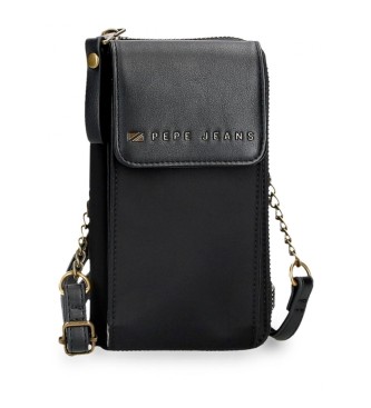 Pepe Jeans unisex. 7925331 Cartera-bandolera porta movil Morgan negro (OSFA), Casual, Poliéster