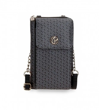 Pepe Jeans para mujer. 7725331 Bandolera porta móvil Megan negro (OSFA), Casual, Sintético
