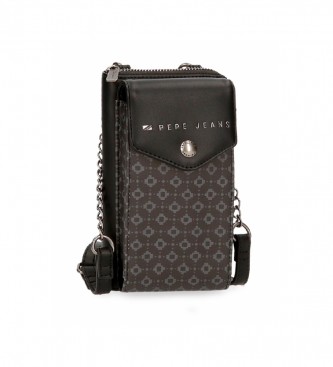 Pepe Jeans para mujer. 7735331 Bandolera porta móvil Bethany negro (OSFA), Casual, Sintético