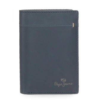 Pepe Jeans unisex. 7842033 Cartera de piel Staple vertical con monedero Azul marino (OSFA), Casual