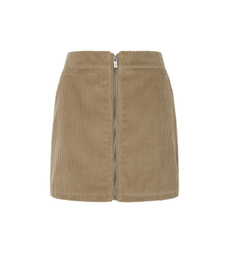 Pepe Jeans para mujer. PL901154 Falda Cassie marrón (L), Casual, Algodón