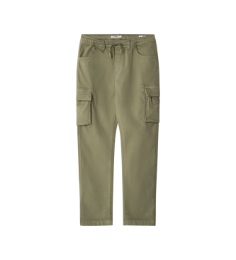 Pepe Jeans para niño. PB2100007 Pantalón Chase verde (8años= 128cm), Casual, Algodón, moda infantil