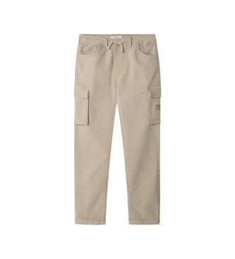 Pepe Jeans para niño. PB2100007 Pantalón Chase beige (14años= 164cm), Casual, Algodón, moda infantil