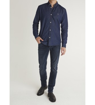 Pepe Jeans para hombre. PM3090016C2 Camisa Classic Slim marino (L), Casual, Algodón, Manga larga