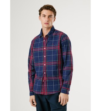 Pepe Jeansvoor mannen. PM3090835 Courtney marine overhemd (L), Casual, Katoen, Lange mouwen, Marineblauw