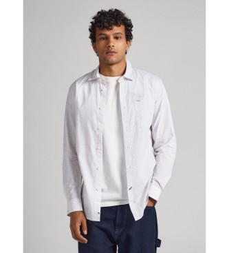 Pepe Jeans para hombre. PM308022 Camisa Curtis rosa (L), Casual, Algodón, Manga larga