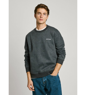 Pepe Jeans para hombre. PM582754 Sudadera Damian Crew negro (S), Casual, Algodón, Sostenible