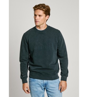 Pepe Jeans para hombre. PM582760 Sudadera Darius Crew negro (M), Casual, Algodón, Sostenible