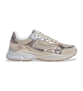 Pepe Jeansvoor vrouwen. PLS600014 Sportschoenen Dave Mineral beige (36), Plat, Veters, Casual