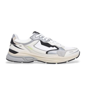 Pepe Jeans para hombre. PMS60034 Zapatillas De Piel Dave Origin blanco (42), Plano, Cordones, Casual