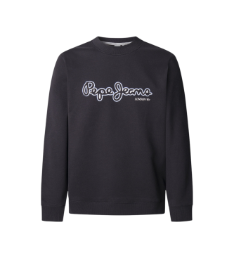 Pepe Jeans para hombre. PM582757 Sudadera Dorian negro (S), Casual, Algodón