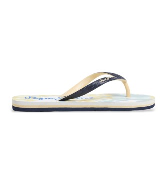 Pepe Jeans para niño. PBS70067 Chanclas Dorset Print B multicolor (34), Plano, Ninguno, Beachwear, moda infantil