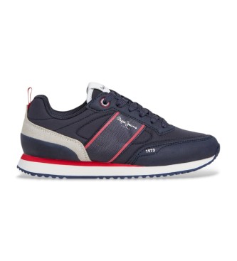 Pepe Jeans para niño. PBS400001 Zapatillas Dublin Clue marino (34), Plano, Cordones, Casual, moda infantil