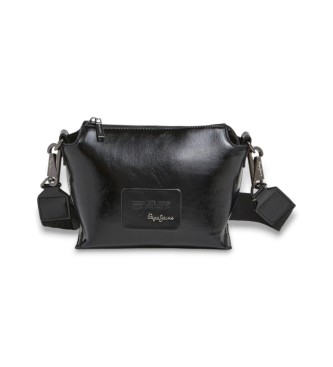 Pepe Jeans para mujer. PL0300010 Bandolera Edith Glossy negro (OSFA), Casual, Poliuretano