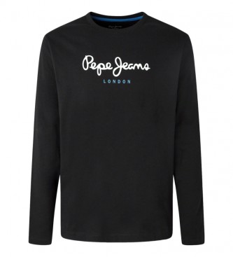 Para hombre. PM508209 Camiseta Eggo Largo N (L), Casual, Algodón, Manga larga