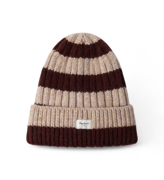 Pepe Jeans para mujer. PL0400003 Gorro Faustin granate (OSFA), Casual, Poliéster