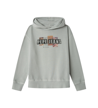 Pepe Jeans para niño. PB5800006 Sudadera Felder gris (16años= 176cm), Casual, Algodón, moda infantil