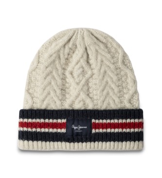 Pepe Jeans para mujer. PL0400002 Gorro Fides beige (OSFA), Casual, Poliéster