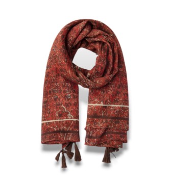 Pepe Jeans för kvinnor. PL1100005 Halsduk Figaro röd (OSFA), Casual, Viskos