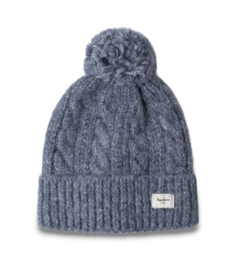 Pepe Jeans para mujer. PL0400004 Gorro Fiona azul (OSFA), Casual, Poliéster