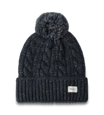 Pepe Jeans para mujer. PL0400004 Gorro Fiona negro (OSFA), Casual, Poliéster