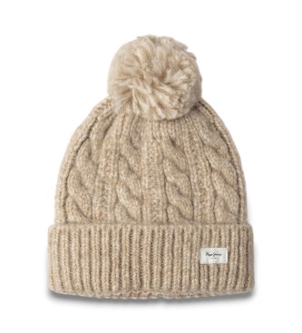 Pepe Jeans para mujer. PL0400004 Gorro Fiona marrón (OSFA), Casual, Poliéster