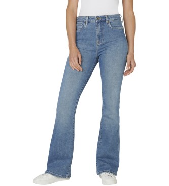 Pepe Jeans para mujer. PL2047333VA Jeans Flare Dion azul (24/30), Casual, Algodón, Denim