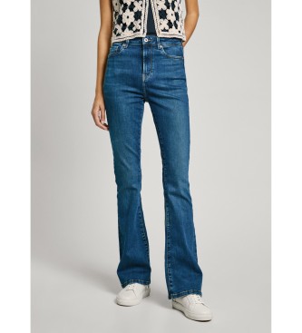 Pepe Jeans para mujer. PL204733IA9 Jeans en fit flare Dion azul (26/32), Casual, Algodón