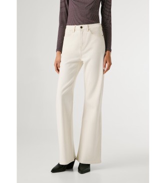 Pepe Jeans para mujer. PL20508051CB Pantalón Flare Willa beige (28/30), Casual, Algodón