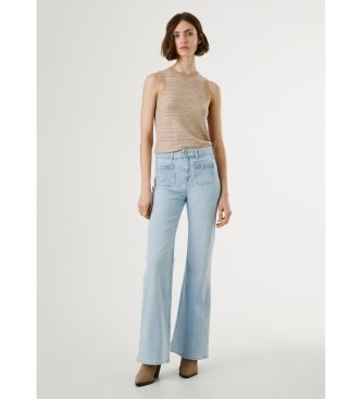 Para mujer. PL2050887 Jeans Willa Flare (24/30), Casual, Algodón, Denim