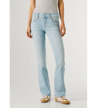 Pepe Jeans para mujer. PL20473662AB Jeans Flare Pimlico azul (27/30), Casual, Algodón, Denim