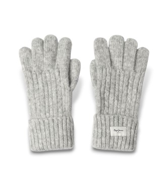 Pepe Jeans para mujer. PL0800002 Guantes Francis gris (OSFA), Casual, Poliéster