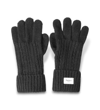 Pepe Jeans para mujer. PL0800002 Guantes Francis negro (OSFA), Casual, Poliéster