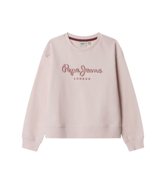 Pepe Jeans para niña. PG5800029 Sudadera Gab rosa (10años= 140cm), Casual, Algodón, moda infantil