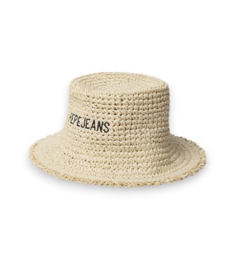Pepe Jeans para mujer. PL0400016 Sombrero Gabi beige (OSFA), Casual, Papel