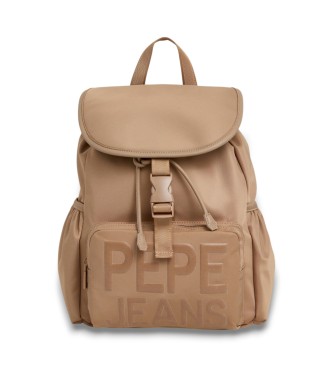 Pepe Jeans para mujer. PL0300064 Mochila Gaetana beige (OSFA), Casual, Poliamida