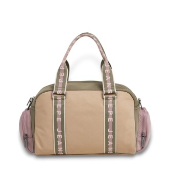Pepe Jeans para mujer. PL0300058 Bolso Gaiane marrón, verde (OSFA), Casual, Poliamida