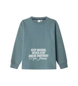 Pepe Jeans para niño. PB5800010 Sudadera Geon verde (16años= 176cm), Casual, Algodón, moda infantil