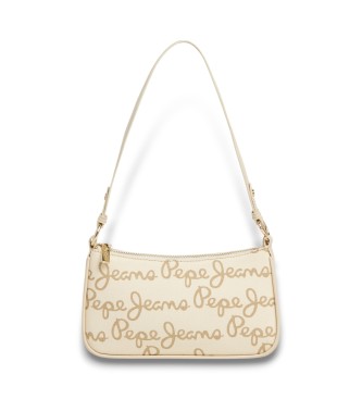 Pepe Jeans para mujer. PL0300054 Bolso Gesine blanco roto (OSFA), Beige, Casual, Algodón