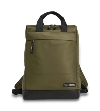 Pepe Jeans para hombre. PM0300014 Mochila Glen verde (OSFA), Casual, Poliamida