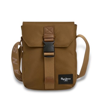 Pepe Jeans para hombre. PM0300012 Bandolera Gus marrón (OSFA), Casual, Poliamida