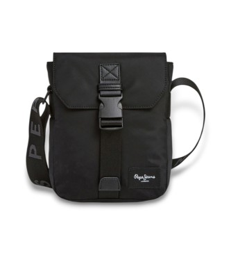 Pepe Jeans para hombre. PM0300012 Bandolera Gus negro (OSFA), Casual, Poliamida