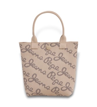 Pepe Jeans para mujer. PL0300068 Bolso tote Gutrun beige (OSFA), Casual, Poliéster
