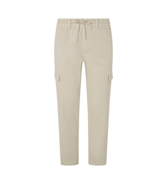 Pantalón cargo Gymdigo Blanco Crudo (33), Casual, Algodón, Sostenible, Pepe Jeans outlet 2024.