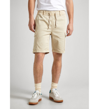 Pepe Jeans para hombre. PM801077 Short Gymdigo Cargo beige (31), Casual, Algodón