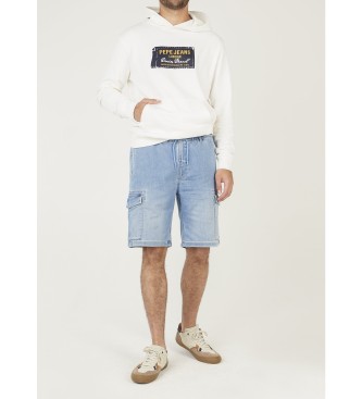 Pepe Jeans para hombre. PM80000452UG Shorts Alex azul (33), Casual, Algodón, Denim