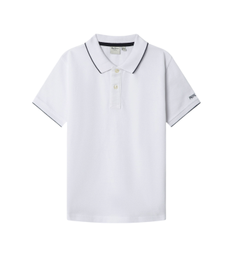 Pepe Jeans para niño. PB5400029 Polo Hayden blanco (16años= 176cm), Casual, Algodón, Manga corta, moda infantil
