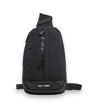 Pepe Jeans för män. PM0300029 Bum bag Helmer svart (OSFA), Casual, Polyester